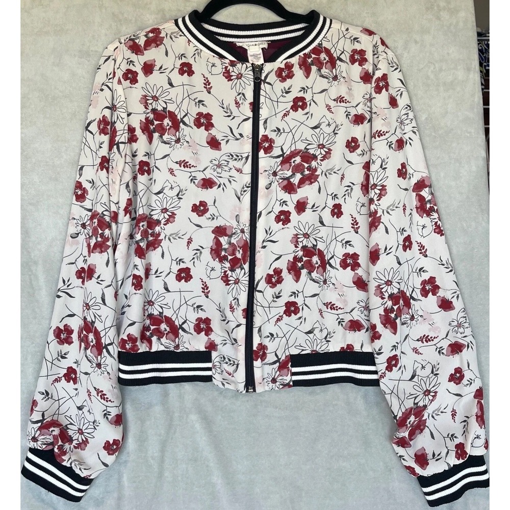 Living Doll Bomber Jacket Womens 1 Floral Whimsigoth Pin Up Rockabilly Retro